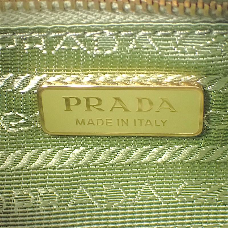 PRADA  1BC239 Shoulder Bag green/khaki leather Women