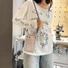 Female Summer Outdoor Mobile Phone Bag Sweet And Fresh Shoulder Bag Crossbody Bag Portable Mesh Multifunctional Storage Bag