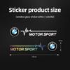 DJSA5 Creative Stickers Car Window Stickers Emblem Decor Decals For BMW F30 F10 E90 F20 E46 E60 E70 E39 E36 E87 X7 E92 E28 X3 X4 X5 X6