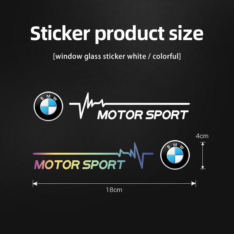 DJSA5 Creative Stickers Car Window Stickers Emblem Decor Decals For BMW F30 F10 E90 F20 E46 E60 E70 E39 E36 E87 X7 E92 E28 X3 X4 X5 X6