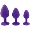 4 Different Color Mini Silicone Crystal Butt Plug Anal Plug Unisex Sex Stopper Adult Sex Toys for Men/Women Anal Trainer Couples