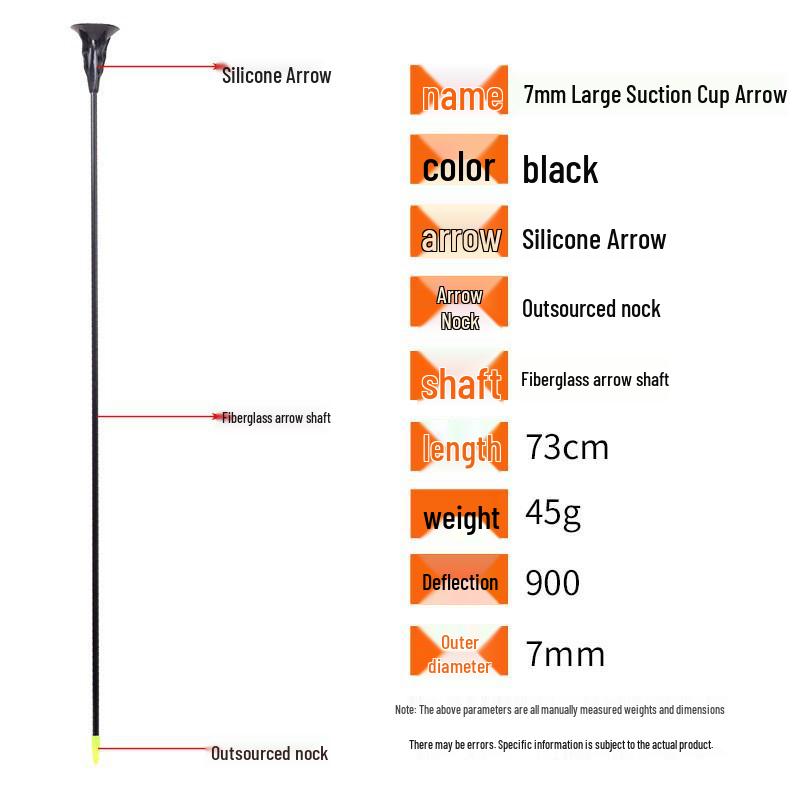 Children's Rubber Suction Cup Bow & Arrow Set for Archery Games and Parent-Child Fun