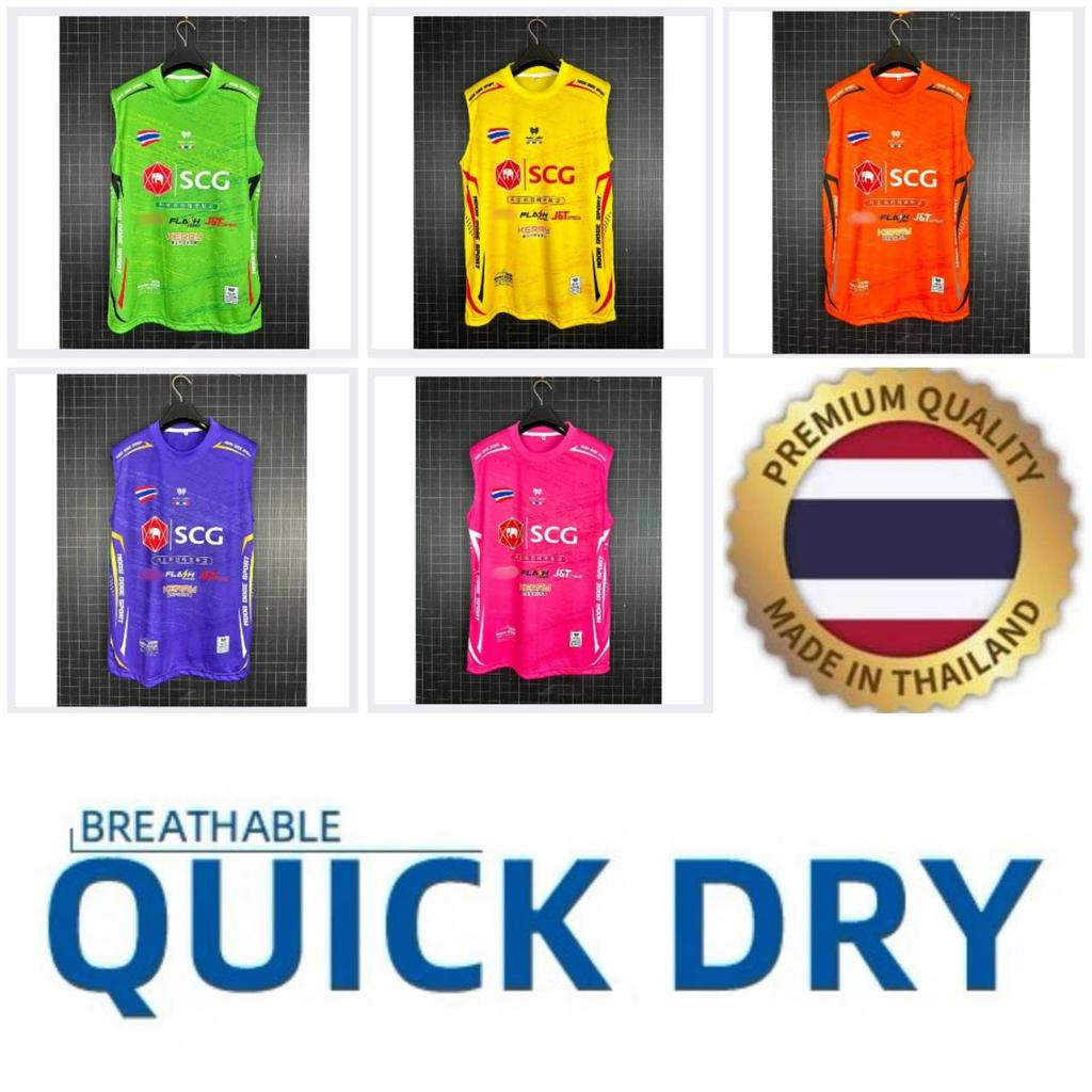 Training Tank Top Shirt Sleeveless THAILAND National Football Soccer JERSEY Quick Dry Round Neck Microfiber Uniform Sport Outdoor Unisex Men Women