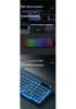 Z99 Transparent Crystal Wireless Bluetooth Keyboard and Mouse Set - Mechanical and Stylish for Girls' Office Use