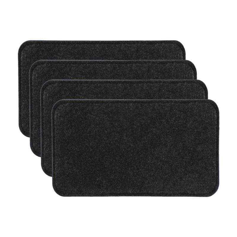 4Pcs Protective Bag Bottom Shaper Pads With Round Corners Practical Felt Insert For Purse Backpack Travel Organizer