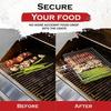 1pc BBQ Grill Basket - Heavy Duty Barbecue Turner for Meat, Steak, Shrimp, Veggies - Rustproof Outdoor Grilling Accessory for Picnic Camping