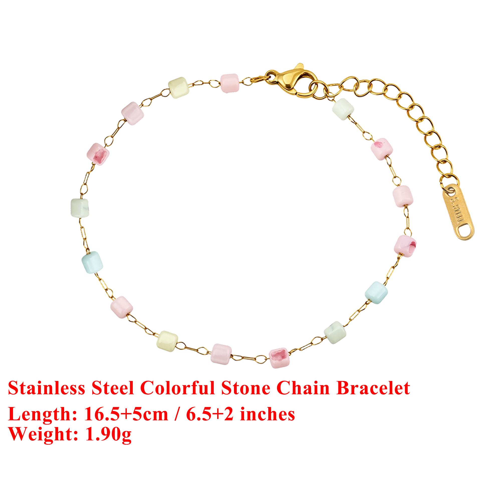 

EFFIE QUEEN Stainless Steel 18k Gold Round Pearls Chain Bracelet Banquet Jewelry for Women Banquet Party Birthday Gift STMB01