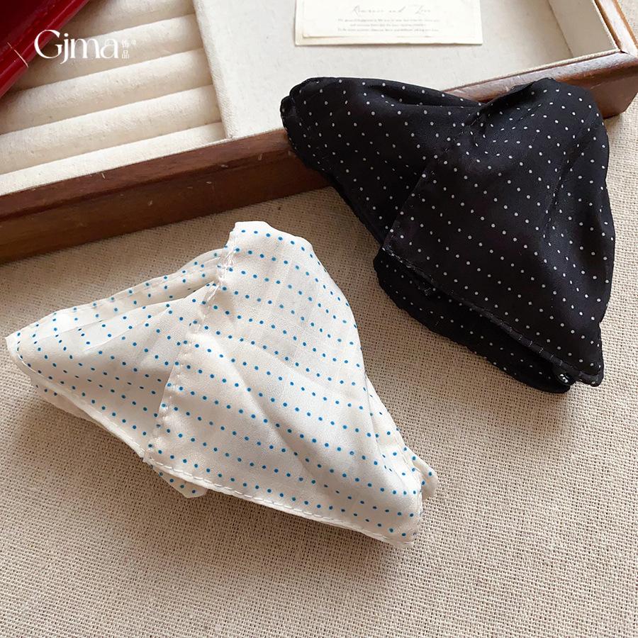 Korean temperament geometric fabric polka dot hairpin exquisite shark clip fashionable versatile simple hair accessories headgear