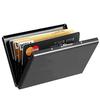 Black Stainless Steel Case Slim Blocking Wallet ID Credit Card Holder Men
