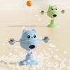 Wobbling Cat Toy with Suction Cup Interactive Cat Teaser Wand Toy with Gall Fruit Balls Treat Dispenser Toy for Indoor Cats Entertainment