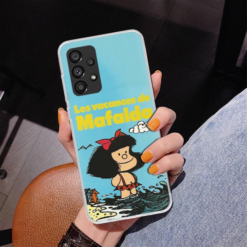Mafalda Cartoon Phone Case For Samsung Galaxy A17 A16 A15 A14 A13 A57 A56 A55 A54 A53 A37 A36 A35 A34 A33 A26 A25 A24 A23 Galaxy