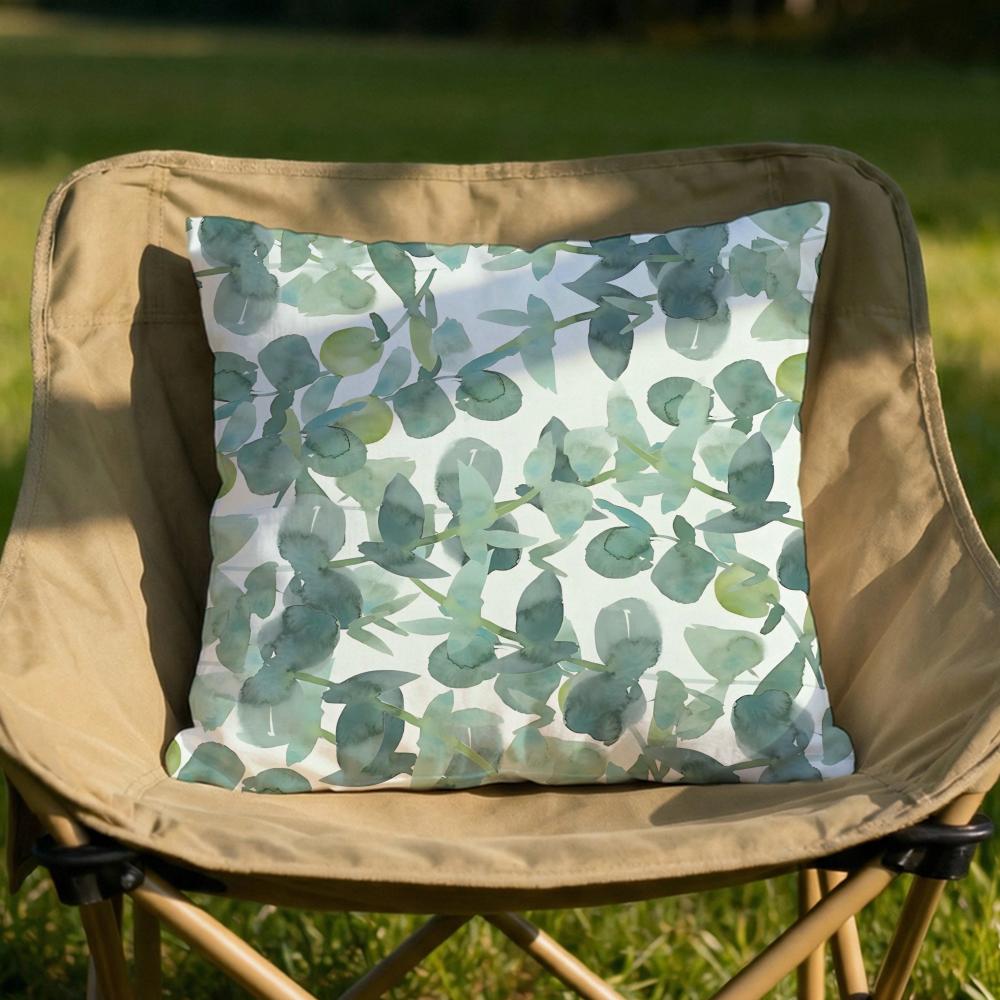 Lush Leaves Cushion Cover Soft Reversible  Durable Pillow Cover  MultiScene Use for Home  Car Daily Comfort