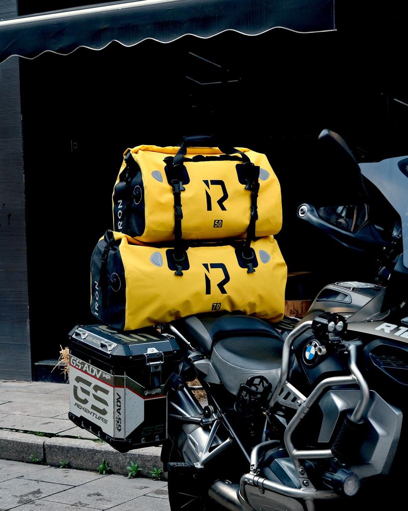 Touring Bag, Motorcycle Seat Bag, Fully Waterproof, Large Capacity Carrier Bag, Motorcycle Outdoor Duffel Bag