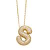 Alphabet 26 Letters Necklace Gold Color Women Sweater Chain Simple A-Z Letter Clavicle Chain  Daily