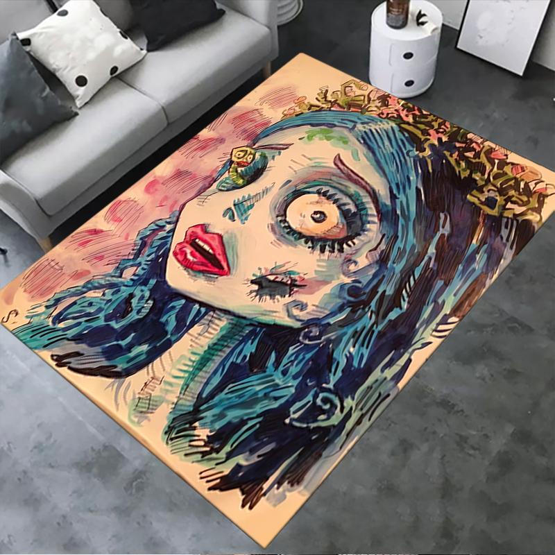 2025 New Corpse Bride Carpet Rug for Living Room Bedroom Home Sofa Decoration,Kids play Non-slip Floor Mat19