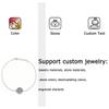 Luxury Platinum Plated 925 Silver Women's Designer Bracelets & Bangles with Zircon Set Charms for Wedding Party Gift