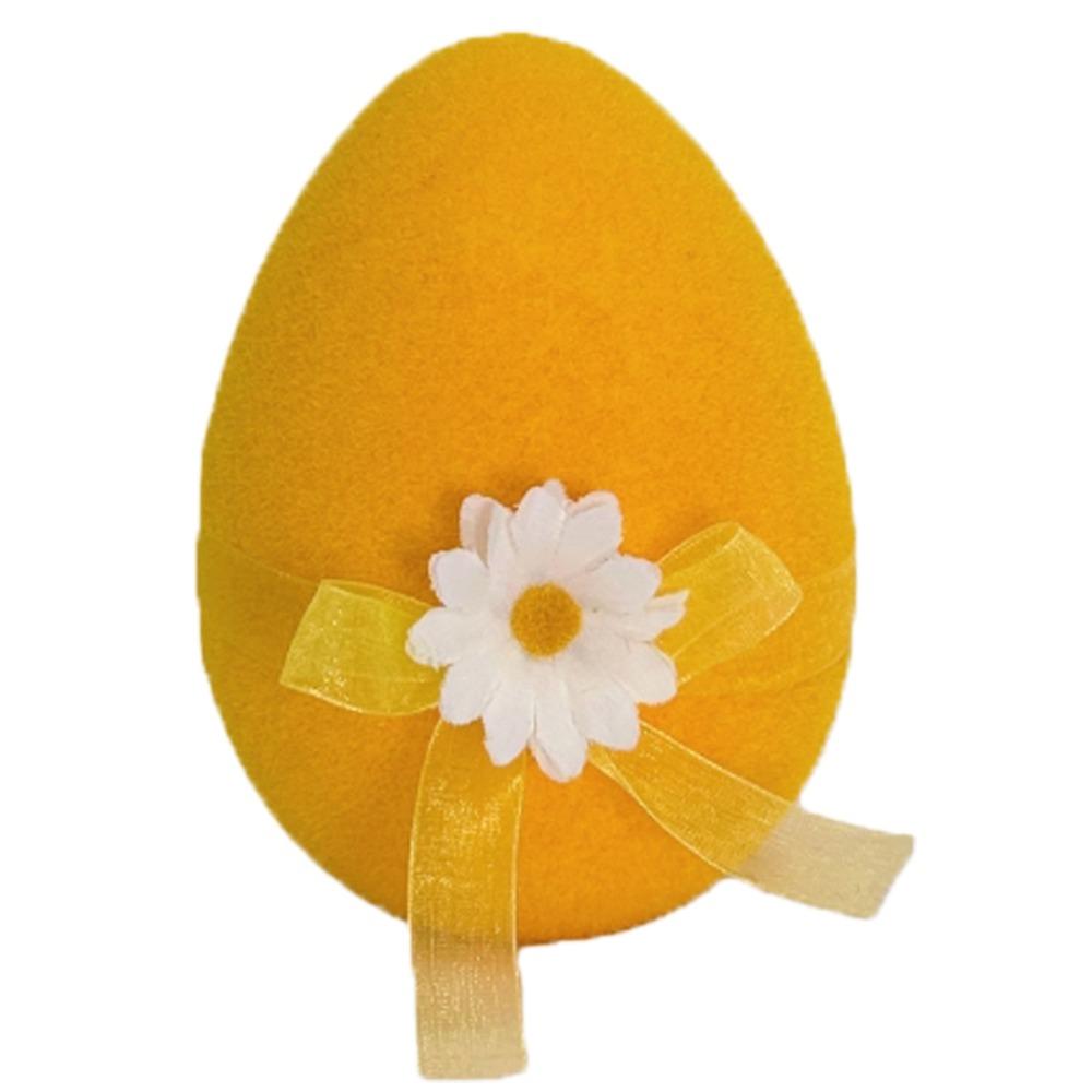 With Flower Bow Large Plush Egg Colorful Easter Egg Ornaments  Spring Party Decor