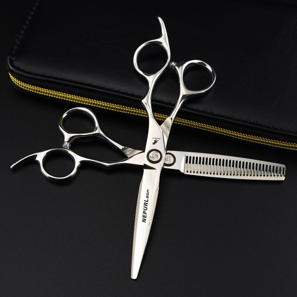 CNC Cutter Head 6.0-Inch Hairdressing Scissors - Straight Shears for Bangs