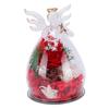 Preserved Rose Glass Figurine Multifunctional LED Light Preserved Flowers Decor for Anniversary Birthday
