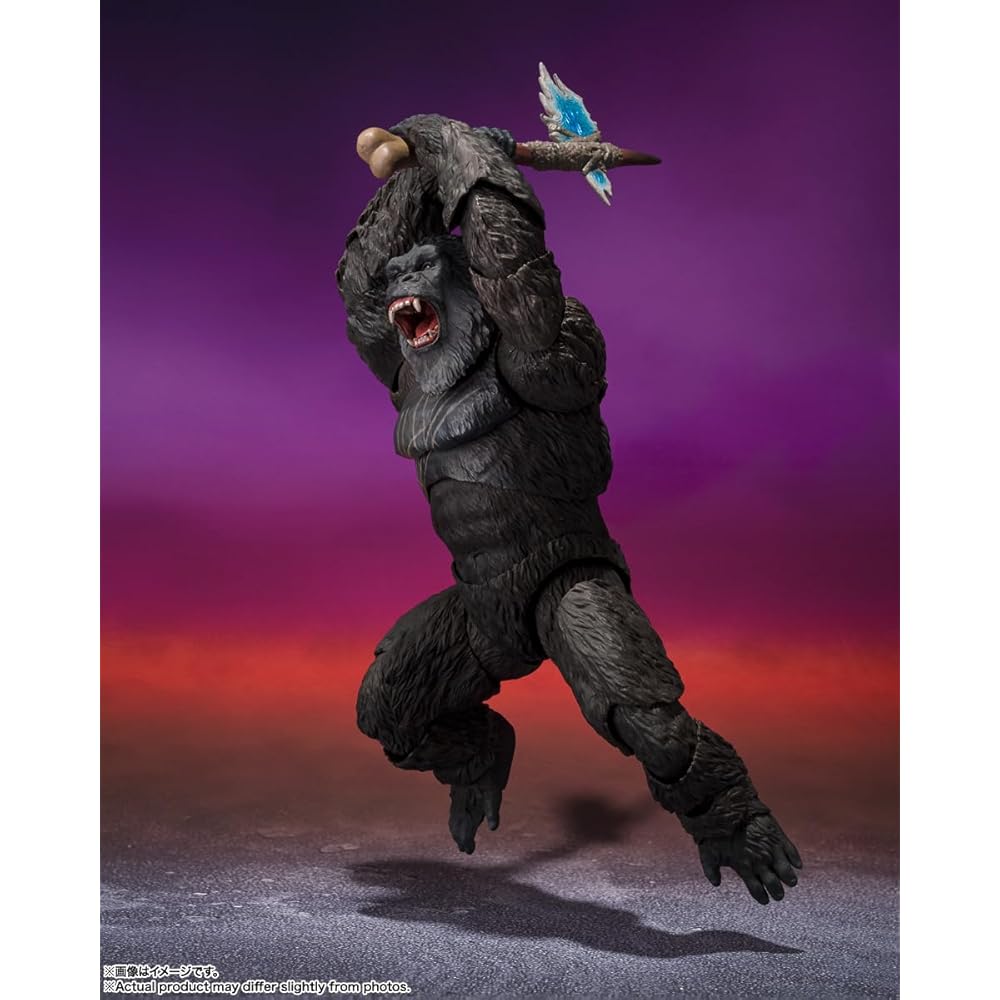 TAMASHII NATIONS S.H. MonsterArts Kong Figure 145mm ABS PVC Painted Action Toy Godzilla x Kong: The New Empire