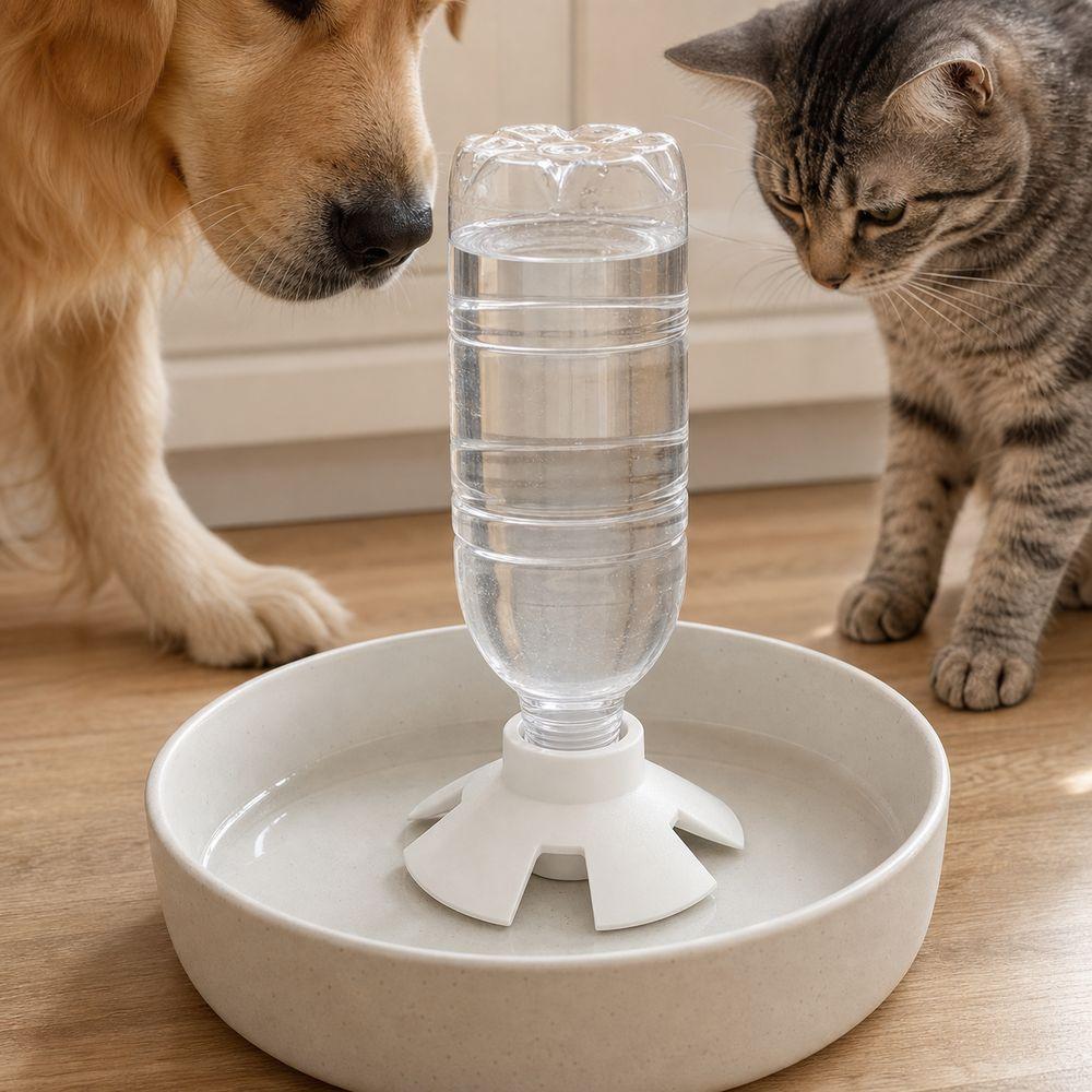 Universal Bottle Adapter 3D Printed Pet Water Bottle Adapter Automatic Water Dispenser  Home Use