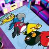 Angry Birds Print Rug, Washable Floor Carpet, For Entryway Dorm Laundry Room Office Study, Home Decor Birthday Christmas Gift