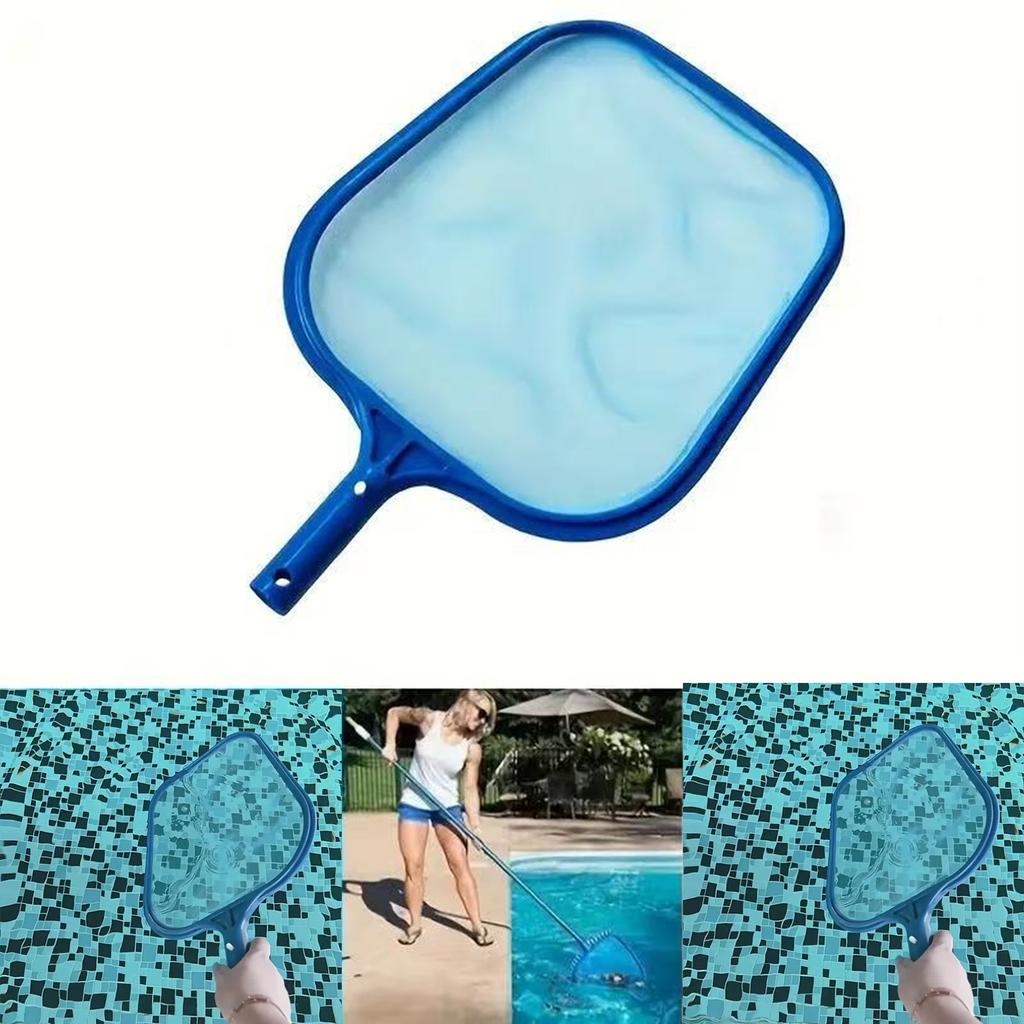 Pool Skimmer Net Leaf Rake with Durable Frame and Fine Mesh for Efficient Debris Removal from Swimming Pools and Spas Suitable for Standard Poles