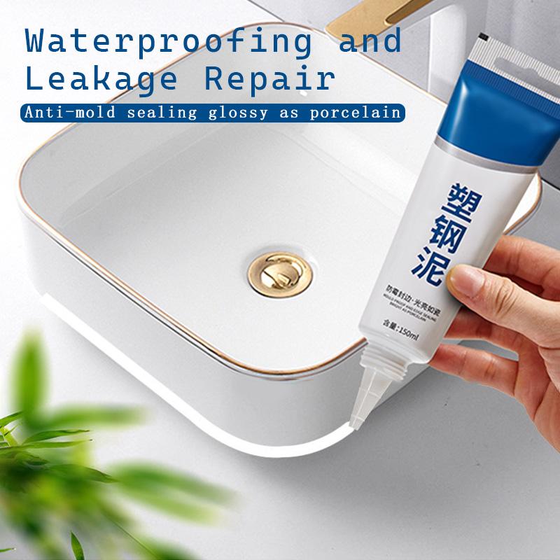 150ml Multipurpose Silicone Sealant Waterproof Caulk Seal Mouldproof Fast Drying Ceramic Adhesive Glass Glue Bathroom Kitchen
