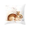 Easter Decorative Pillowcase Cartoon Rabbit Pillowcase Egg Print Cushion Cover Living Room Sofa Cushion Cover Home Decoration