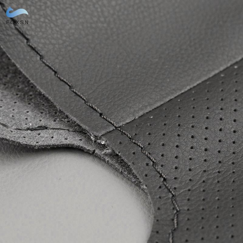 For Toyota Izoa 2018  C-HR CHR 2016 2017 2018  Hand-stitched Perforated Leather Car Interior Steering Wheel Cover Black