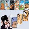 Cartoon  Capybara Cute Shell Phone Case for Samsung Galaxy Note 10 20 S23 S24 S25 Ultra FE Plus Edge Lite A02S A35 A07 A17