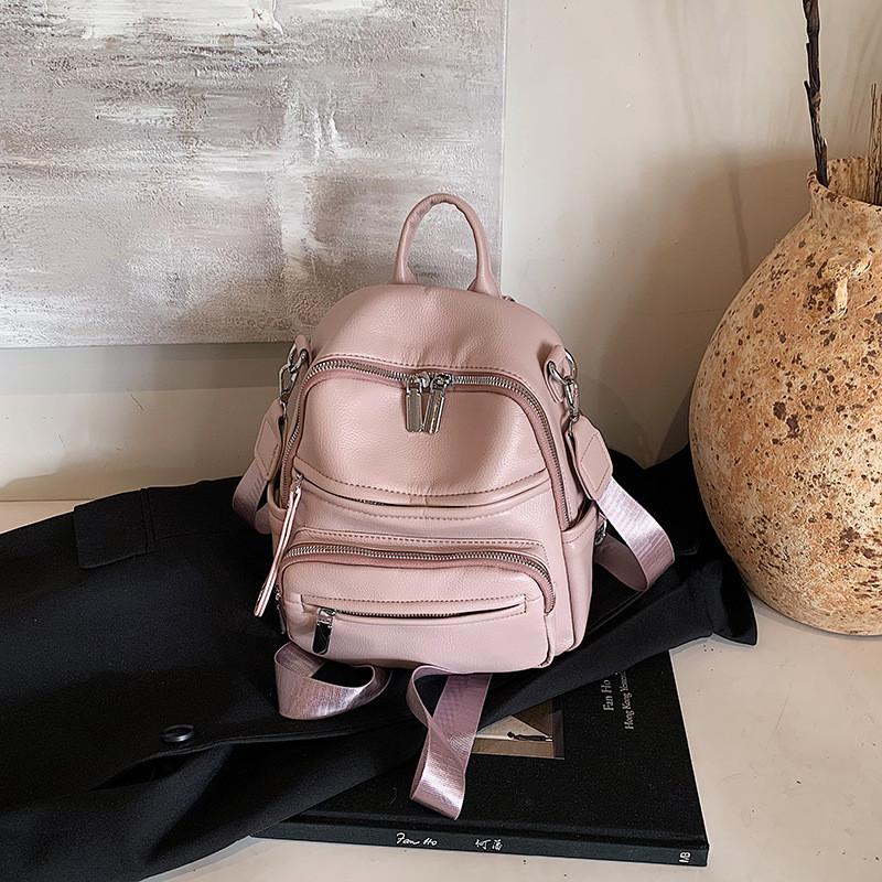 Ielgy Casual Feeling All-Match Trendy Backpack Female Bag Fashion Commuter Student Backpack