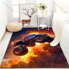 1PC Hot Monster Car Print Carpet for Bedroom Living Room Bedside Sofa Floor Mat Modern Home Decor Area Rug Large Size