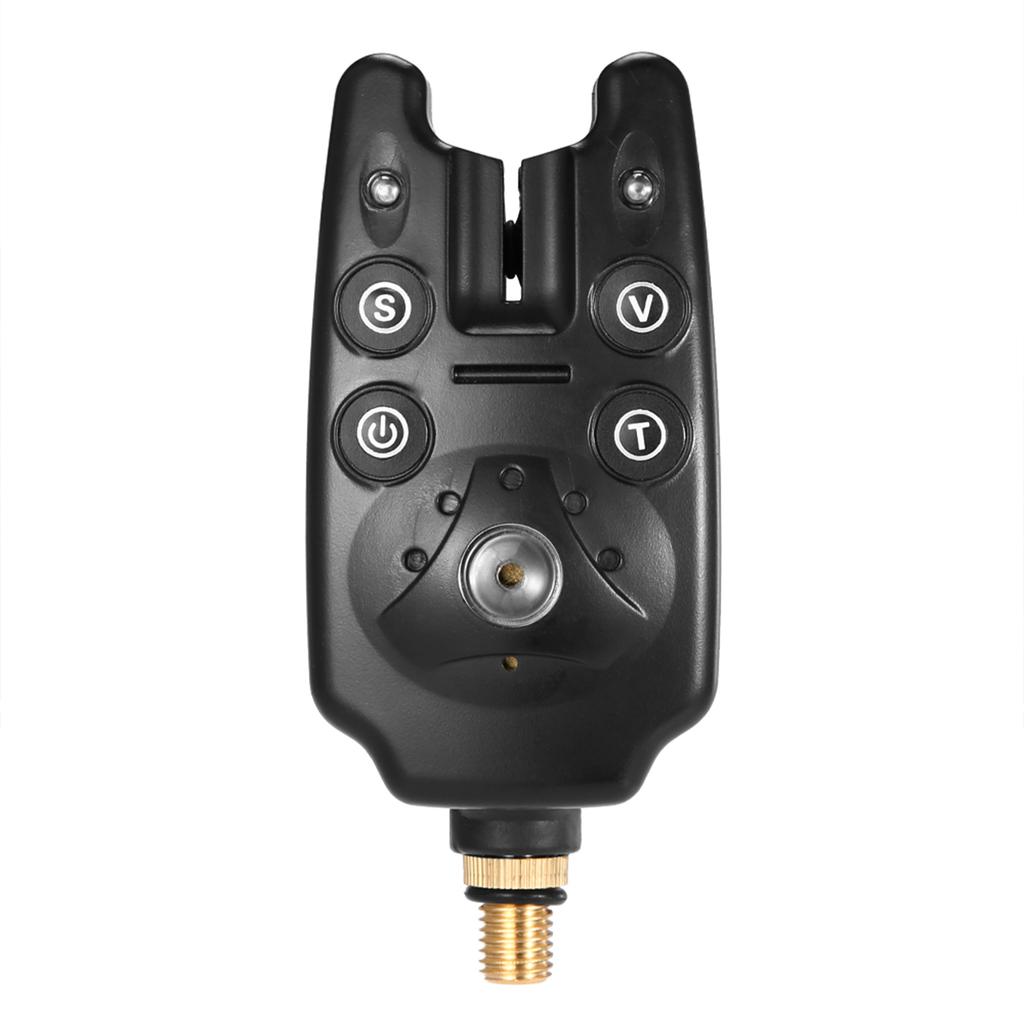 3 ks Modré LED hlásiče záběru pro rybářský prut Voděodolné Nastavitelný tón Hlasitost Citlivost Zvukové upozornění