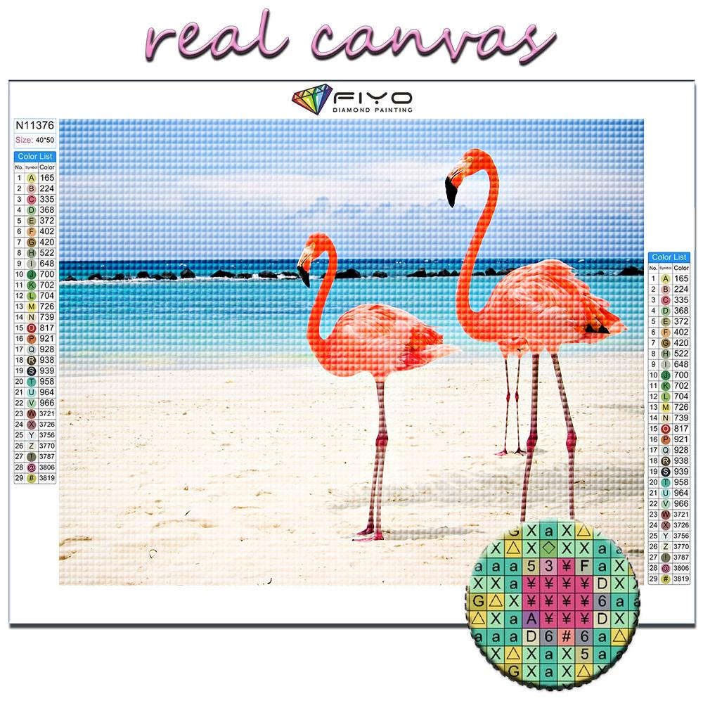 Cross Stitch Kit DIY Diamond Embroidery Animal Flamingo Diamond Painting Home Decor