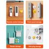 4pcs Magnetic Hooks Wall Mounted Remote Control Storage Rack No Punch Plug Router Hooks