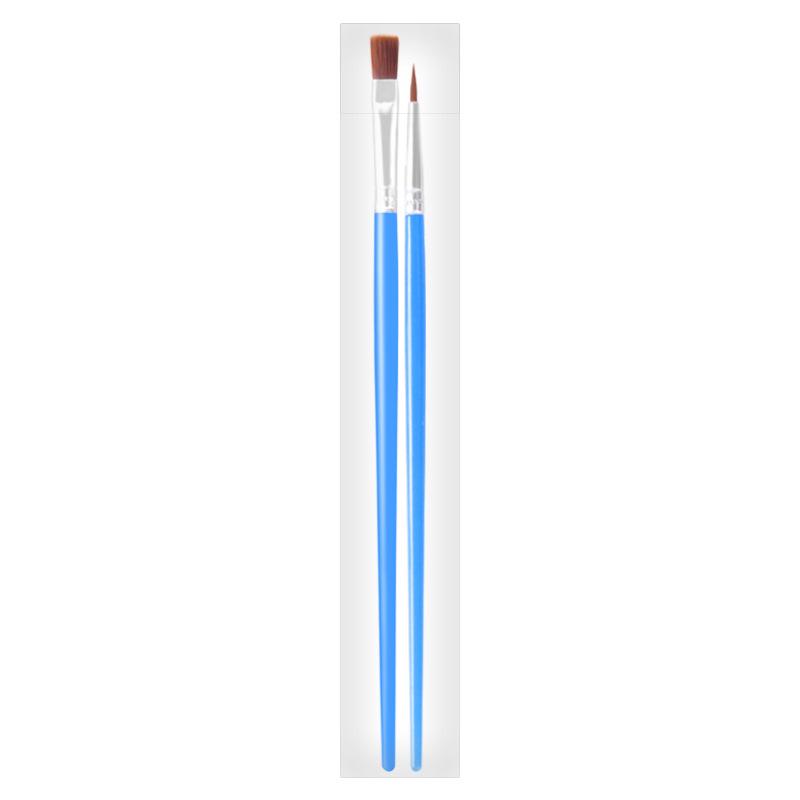 Hand-Painted Digital Oil and Acrylic Painting Brush Set - Flat & Pointed Nylon Brushes