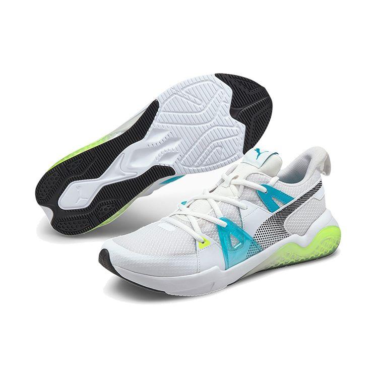 Puma Bequeme Langlebige Stoßdämpfende Leichte Low-Top Trainingsschuhe Herren Sneaker Weiß Blau Grün 194372-02