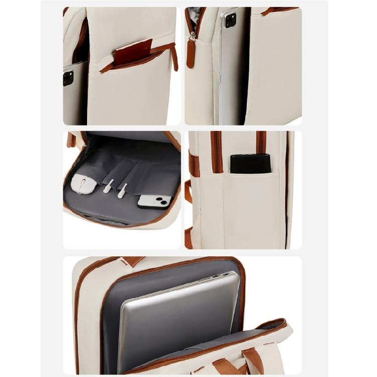 Practical School Bag Laptop Backpack with USB Charging Port Functional Daypacks
