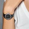 Casio SHEEN series 50 meters waterproof, quartz movement, leather strap, Japanese and Korean watch, same style for men and women, black SHE-3517L-1A