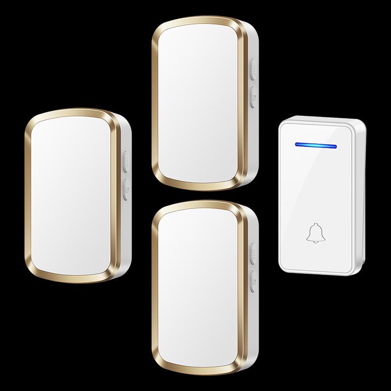 Wireless Self-Powered Smart Doorbell with Call Button - No Battery Needed