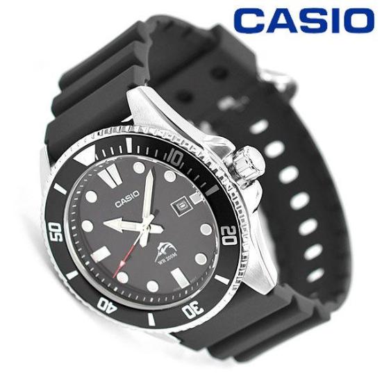 Casio Diver Watch MDV-106-1AV Black Men’s Analog Watch 200M Water Resistant Stainless Steel Case Authentic Casio Ships from Japan