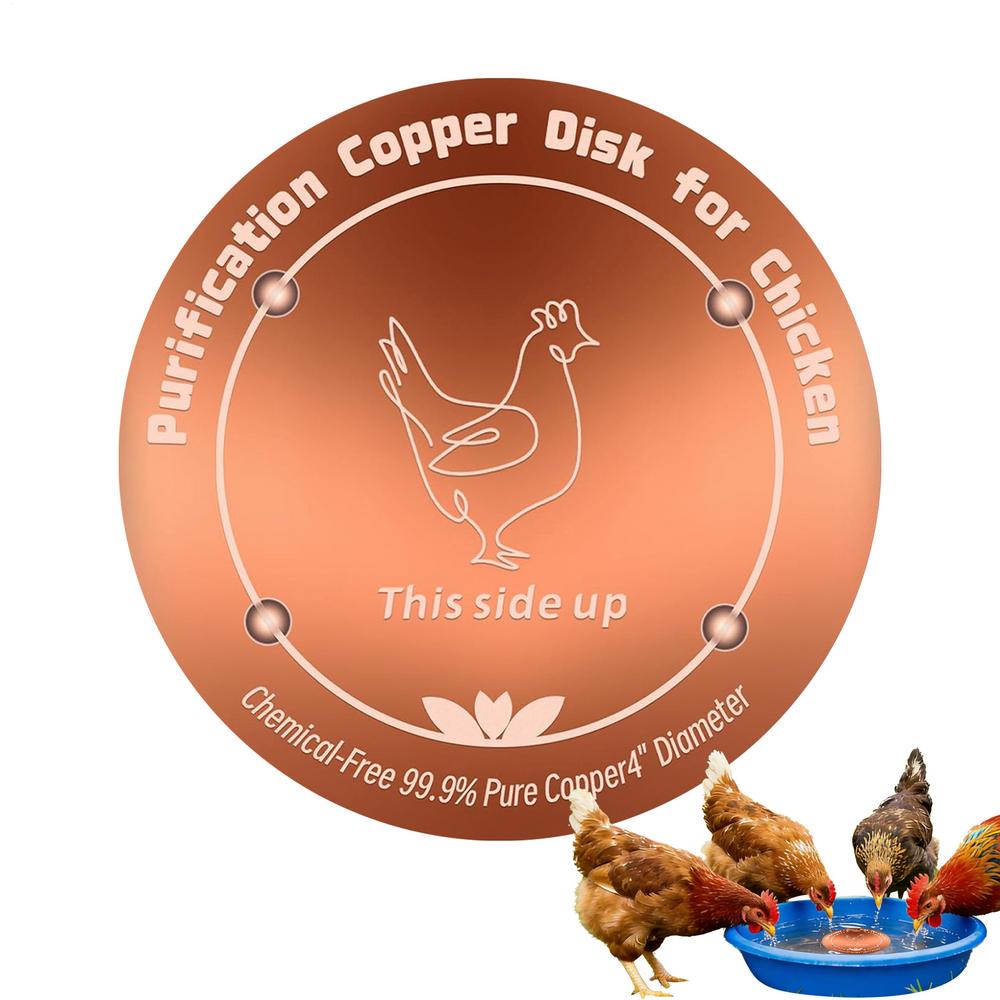 

Copper Disc For Bird Bath 4 Inches Water Purification Disc Copper Cleaning Disk For Outdoor Garden Patio Lawn Fountain Bowl