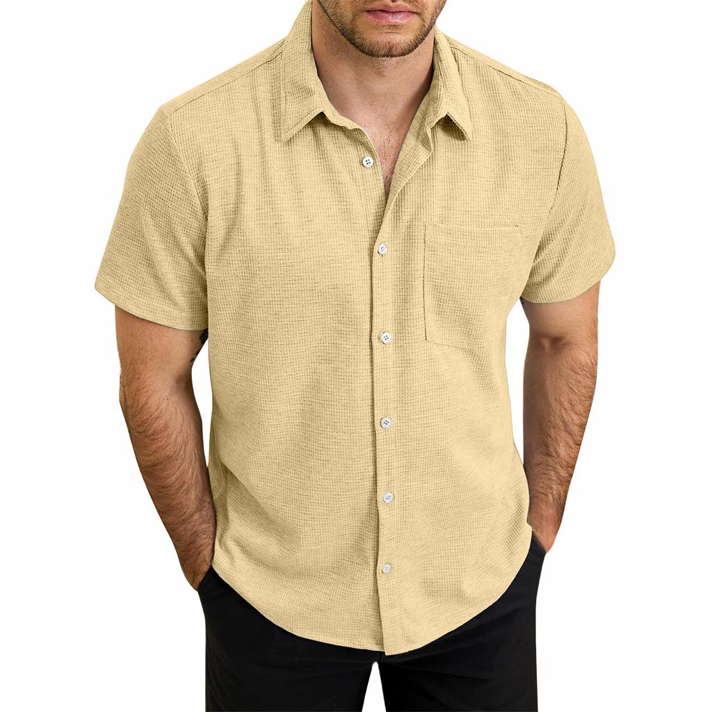 Hawaiian Shirt For Men, Men's Vintage Button Down Bowling Shirts Short Sleeve Summer Beach Shirt