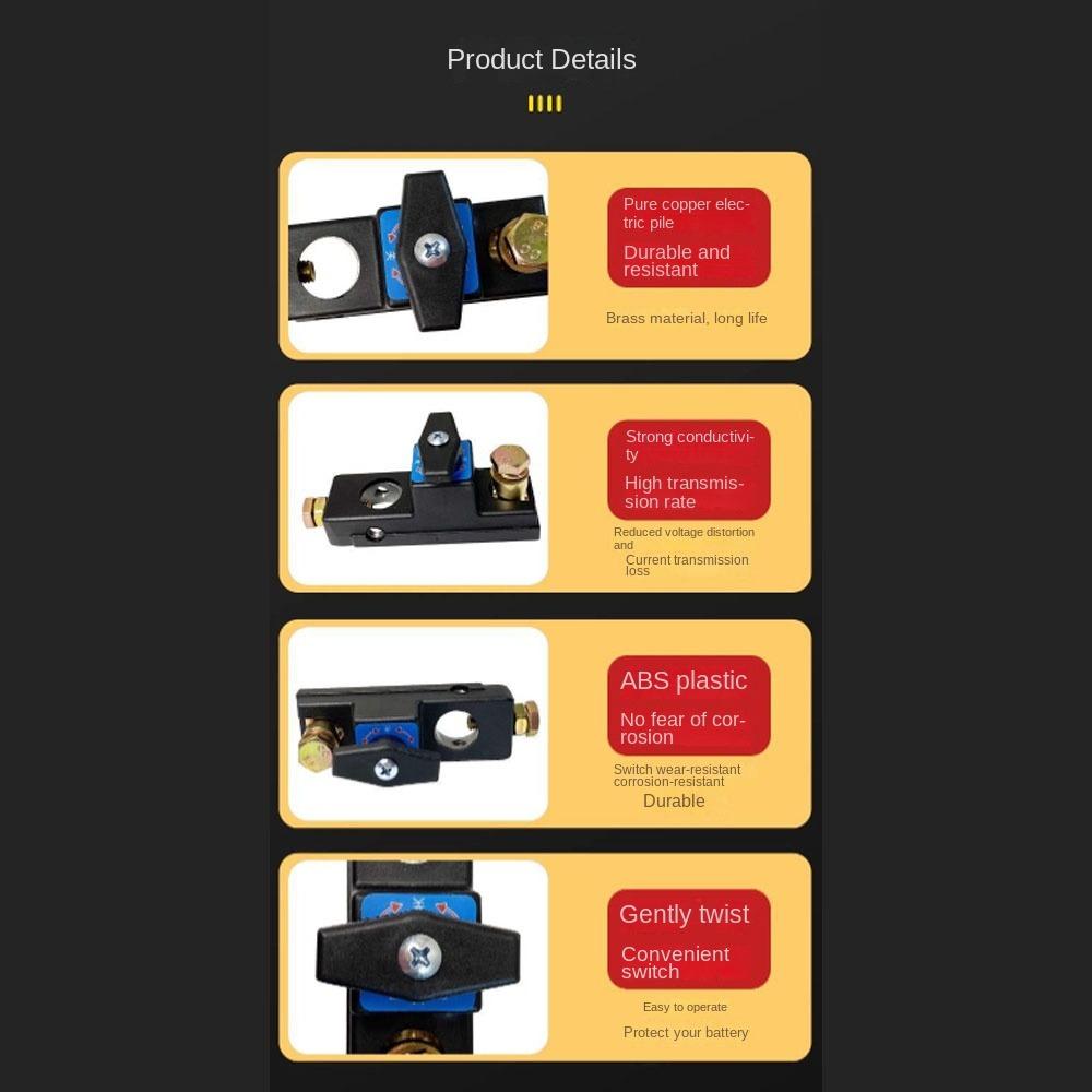 Safe Smart Car Battery Disconnect Switch Portable Anti-Leakage Battery Kill Switch Smart Car Battery Disconnect