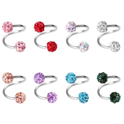 Japan And South Korea Popular Shiny Fragrant Fragrant Bala Full Of Earrings S Rods In Differenthalation Navel Rings