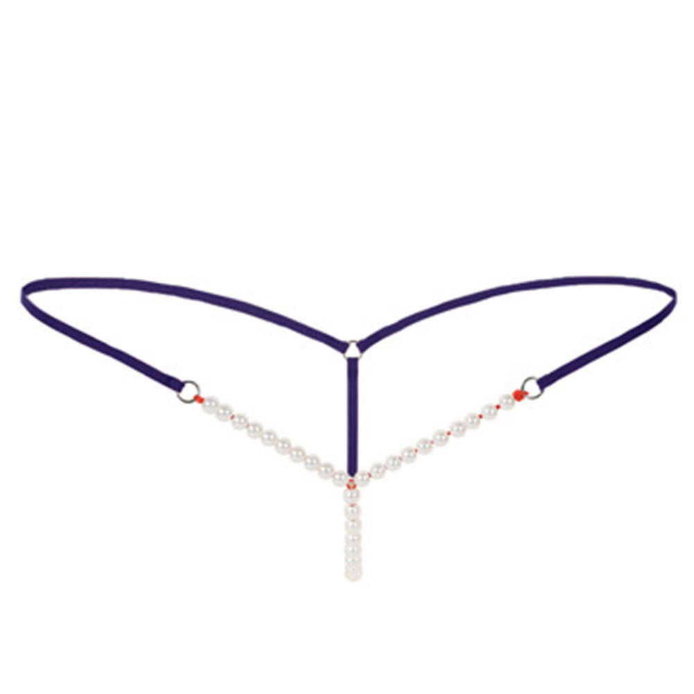 Sexy dámské krajkové spodní prádlo G String Dámské Perly Tanga a G-String kalhotky