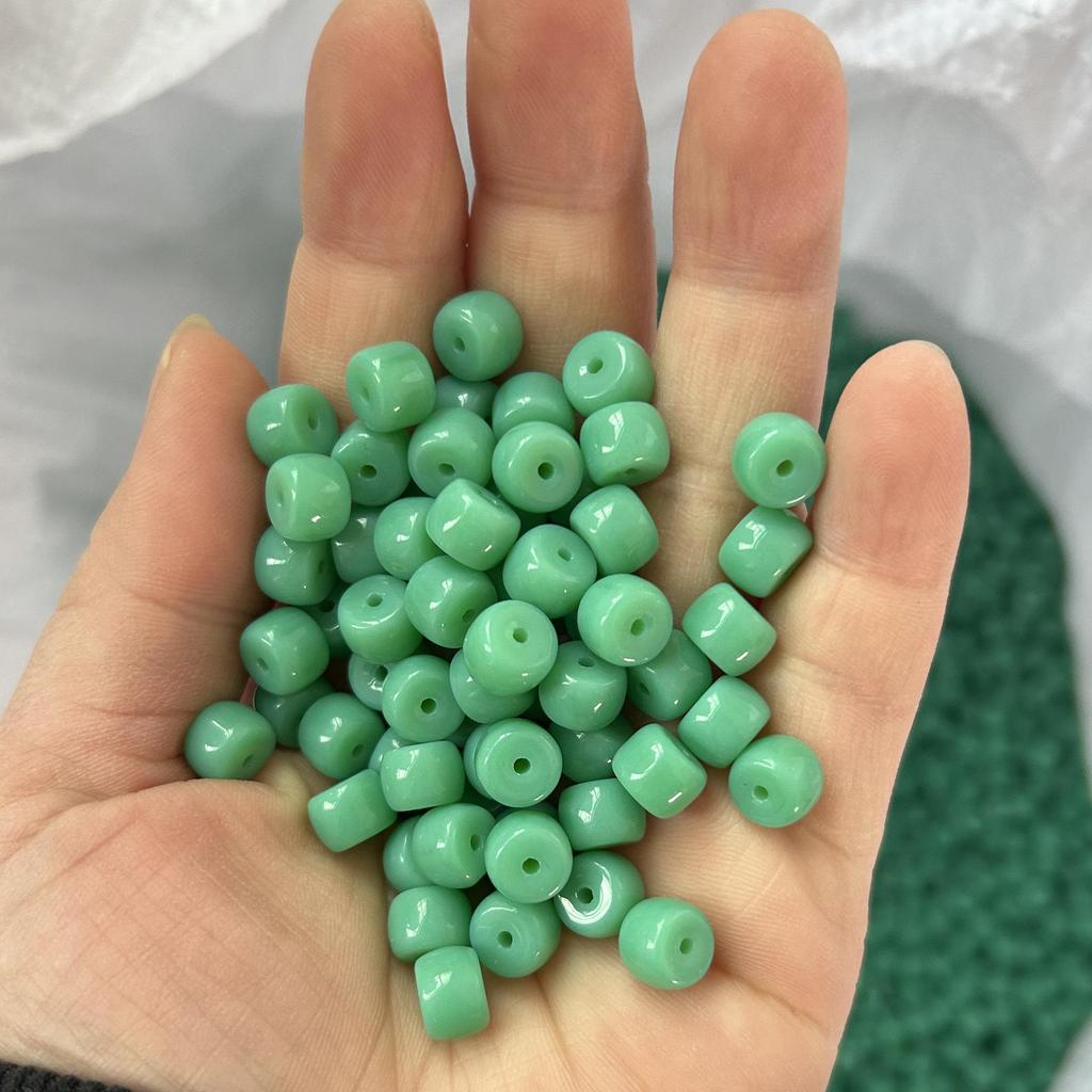 Multi-Color 6x8mm Glass Barrel Beads for Jewelry Making