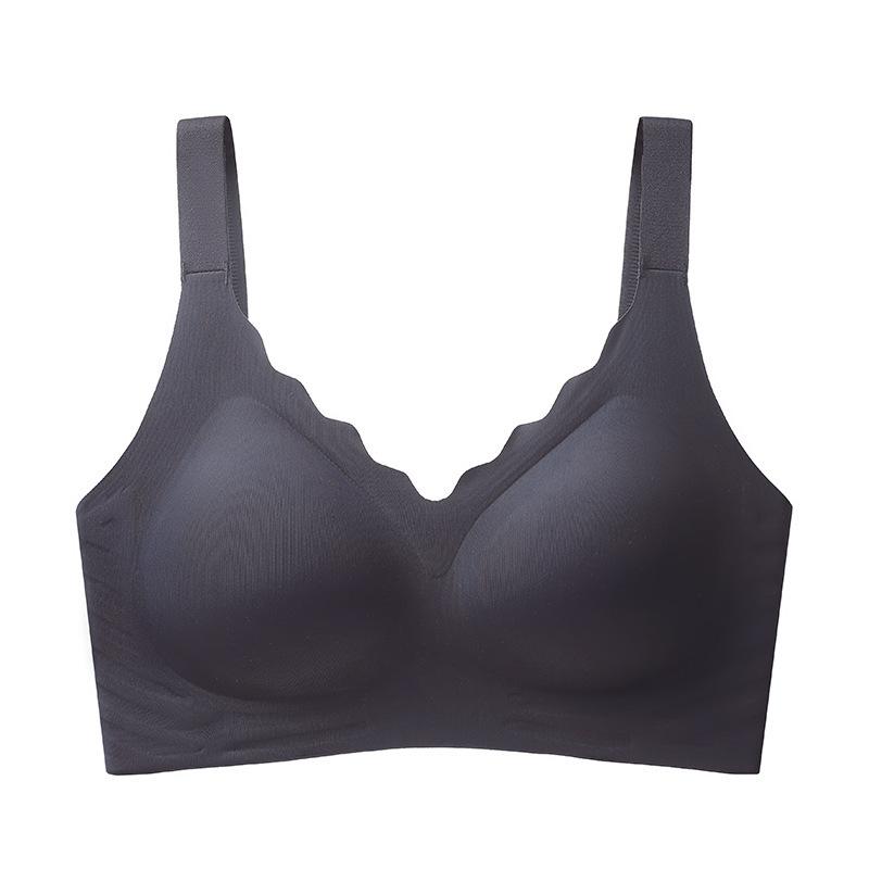 

Бюстгальтер без сталевого кільця, сексуальний великий розмір, безшовна красива спина, спортивна тонкість, великі груди, маленькі груди. 6XL чорний