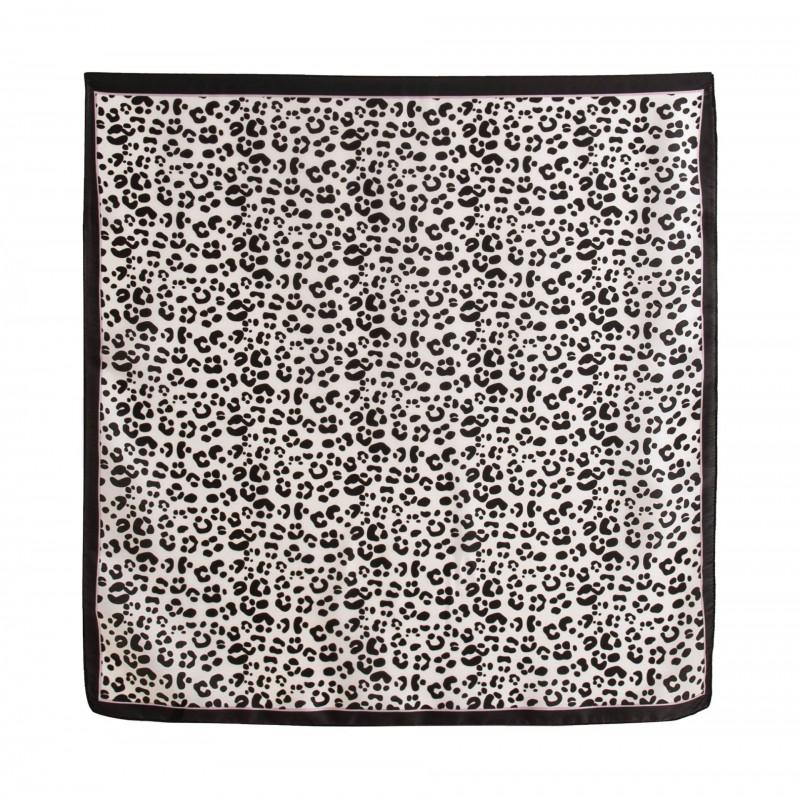 70x70cm Lightweight Silk-Look Square Scarf Women Floral Shell Print Versatile Neck Wrap Or Shawl Fashion Accessory